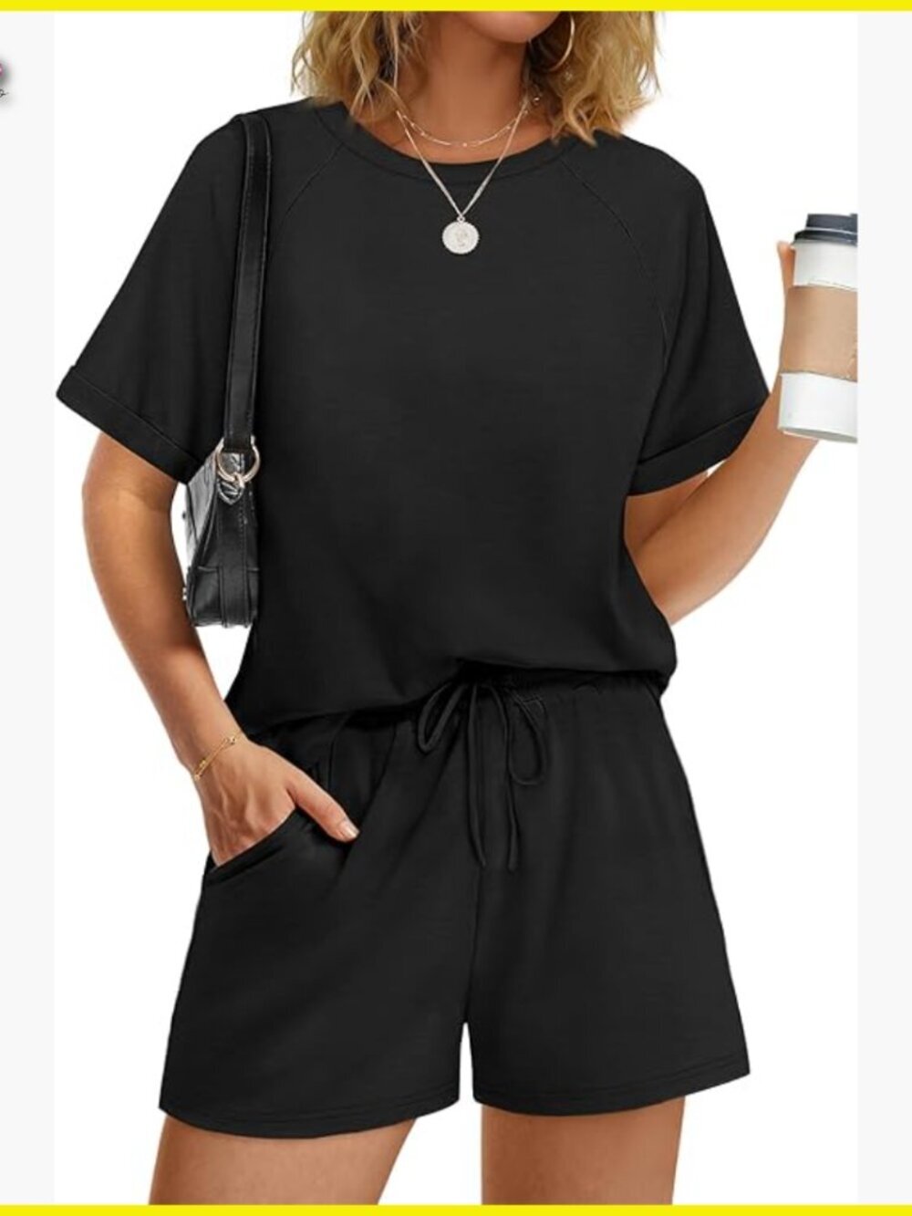 Short Sleeve Lounge Set Casual Summer Outfits Two Piece Matching Set
